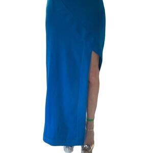 NWT Minty meets Munt Dusk to Dawn French blue  asymmetrical long skirt Medium